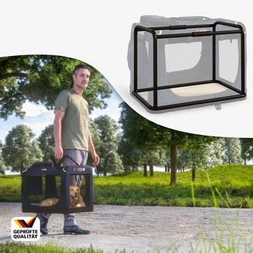 Hondentransportbox Blauw XL 82x58x58cm (Voor in Huis), Verzenden, Nieuw