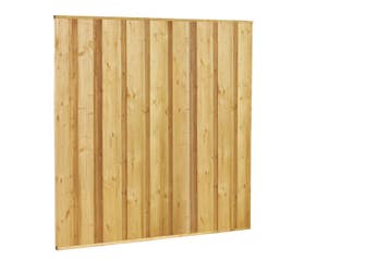 Vuren Beto-dichtplankscherm 180 x 180 cm Groen Geïmpregneerd, Nieuw