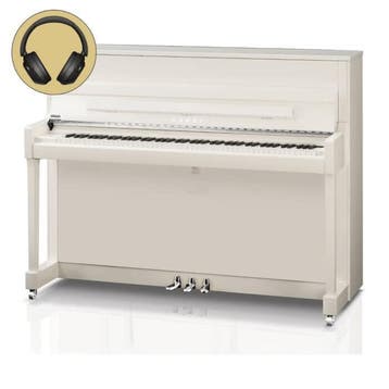 Kawai K-200 ATX4 WH/P chroom silent piano, Nieuw, Wit, Piano