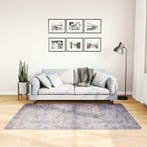 vidaXL Vloerkleed wasbaar 120x180 cm grijs, Verzenden, Nieuw, Grijs