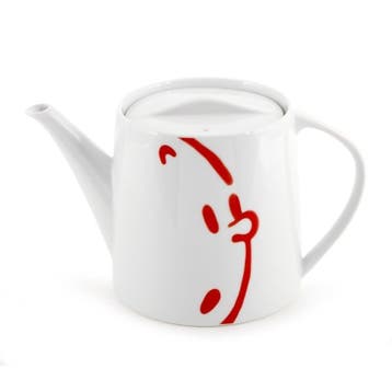Kuifje Theepot Rood, Ophalen of Verzenden, Nieuw
