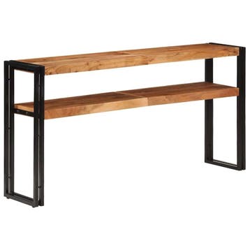 Wandtafel 150cm Acaciahout | Retourdeal 34% Korting, Industrieel / Landelijk, Ophalen of Verzenden, Zo goed als nieuw, Metaal