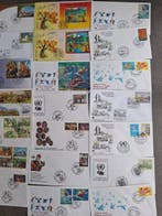 Verenigde Naties - Wenen 1980/1990 - Eerste-dagsbrieven, Gestempeld