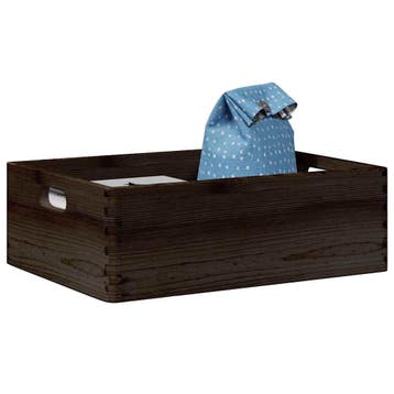 vidaXL Houten kist met handvatten 40x30x13 cm massief, Huis en Inrichting, Woonaccessoires | Kisten, Verzenden, Nieuw