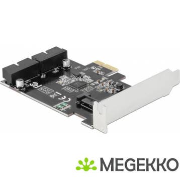 Delock 90387 PCI Express x1-kaart naar 2 x interne USB, Verzenden, Nieuw, DeLock