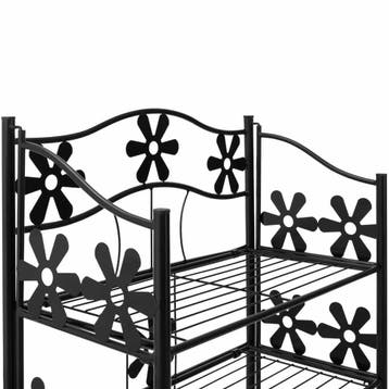 Metalen legplank Mat Zwart 60x30x50cm (Meubelen, Interieur), Verzenden