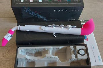 Nuvo - jSax Saxophone standard kit, white/pink - -, Nieuw