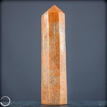 Natuurlijke perzikmaansteen Obelisk- 1841.12 g, Antiek en Kunst