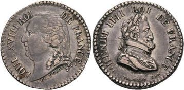 Zilverminiaturmedaille ohne Jahr Frankreich Ludwig Xviii..., Verzenden