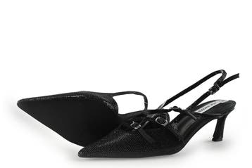 Steve Madden Slingbacks in maat 39 Zwart, Verzenden, Zwart, Steve Madden, Zo goed als nieuw