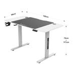 Game bureau Stryn op wielen zit sta elektrisch 120x60x72-117, Verzenden, Nieuw