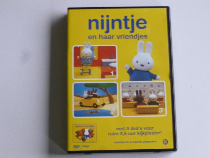 Nijntje en haar Vriendjes (3 DVD) Nederlands & Vlaams gespro, Cd's en Dvd's, Dvd's | Kinderen en Jeugd, Ophalen of Verzenden