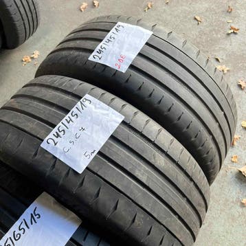 2 x Continental SportContact 7 245-45-19 Zomerbanden 5mm, 19 inch, Ophalen of Verzenden, Band(en), Personenwagen