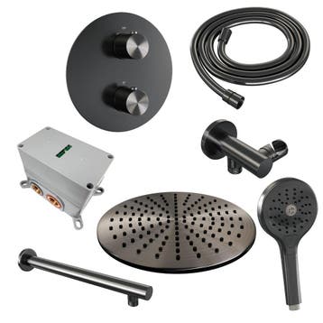 Brauer Gunmetal Edition Thermostatische Regendoucheset, Ophalen of Verzenden, Nieuw