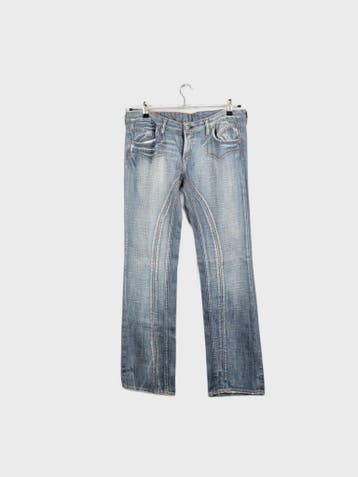 LUCKY FEMME Jeans Dames maat W32 Grijs Vintage, Ophalen of Verzenden, Nieuw