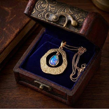 Zonder minimumprijs - Ketting met hanger - 14 karaat Zilver,