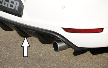 Rieger diffuser | Golf 6 GTI - 3-drs., 5-drs., Cabrio | stuk, Verzenden, Nieuw, Volkswagen