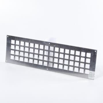 OUTLET Gavo Ventilatieplaat enkel rij aluminium 50 x 15cm, Ophalen of Verzenden, Nieuw