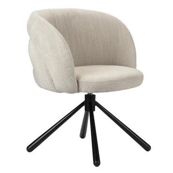 Draaistoel Beige | Luxe Eetkamerstoel, Overige kleuren, Verzenden, Nieuw, Stof