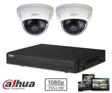 Dahua Full HD-CVI kit 2x dome 2 Megapixel, Ophalen of Verzenden, Nieuw