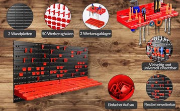 Gereedschapswand 95x54cm 54-delig (Voor in Huis), Verzenden, Nieuw