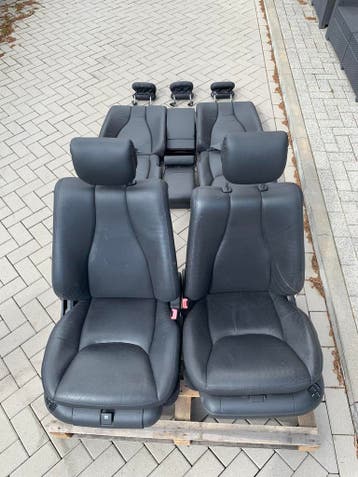 Mercedes W220 S-klasse S600 V12 stoelen set houten tafel, Gebruikt, Mercedes-Benz