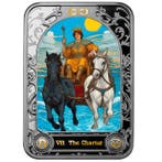 Kameroen. 1000 Francs 2024 The Chariot - Tarot 1 oz Black