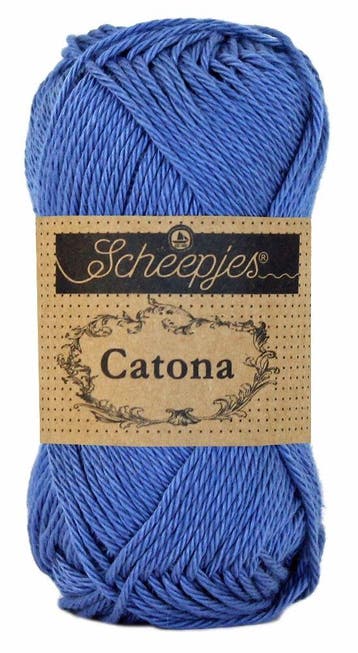 Scheepjes Catona 50 gram - 261 capri blue - Katoen Garen, Hobby en Vrije tijd, Breien en Haken, Ophalen of Verzenden, Nieuw