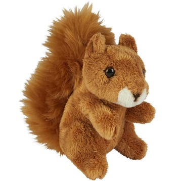 Ravensden rode eekhoorn knuffel - pluche - 15 cm - bosdier, Verzenden, Nieuw