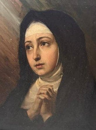 Europese school (XVIII-XIX) - Portret van een jonge non of, Antiek en Kunst, Kunst | Schilderijen | Klassiek