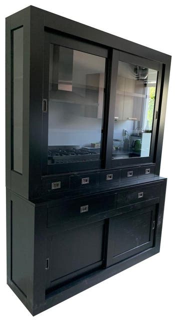 Buffetkast zwart Rijswijk soft close 160cm, Huis en Inrichting, Ophalen of Verzenden, Nieuw
