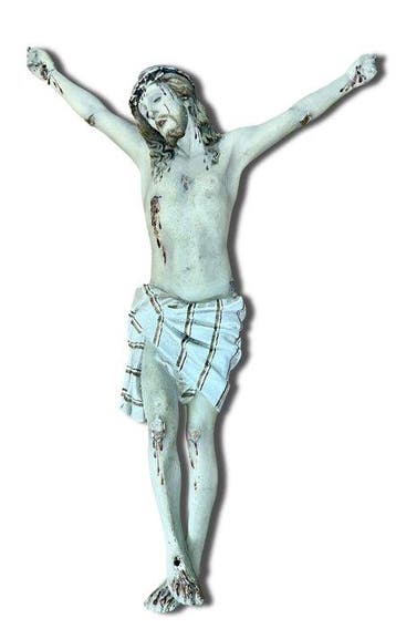 sculptuur, Corpus Christi - 59 cm - Papier-maché