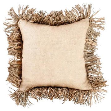Bazar Bizar Jute Kussen Bonita - Natural - Ongebruikt, Ophalen of Verzenden, Zo goed als nieuw, Bruin