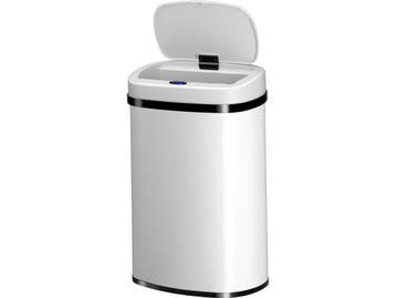 Automatische Prullenbak - Sensorprullenbak - 50 Liter - Wit, Huis en Inrichting, Verzenden, Nieuw