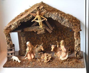 Kerstdecoratie handgeschilderd - uitzonderlijk mooie