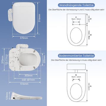 Bidet wc - Smart Toiletbril - Japans toilet - Wit, Verzenden, Zo goed als nieuw