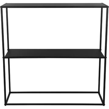 Bijzettafel - Livion Xena - Consoletafel - Zwart - Metaal, Huis en Inrichting, Tafels | Eettafels, Ophalen of Verzenden, Nieuw