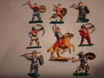 Timpo - Figuur - Timpo Vikingen set (8) - Plastic, Nieuw