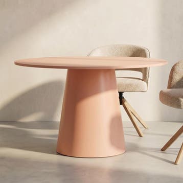 *WOONWINKEL* Ronde Eettafel Met Ronde Voet Peach, Verzenden, Nieuw