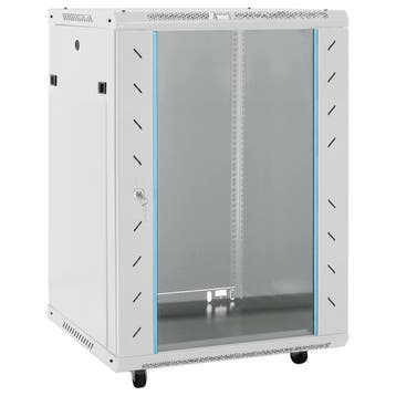 vidaXL Netwerkkast met draaiwieltjes 15U 19 IP20 60x45x86, Verzenden, Nieuw