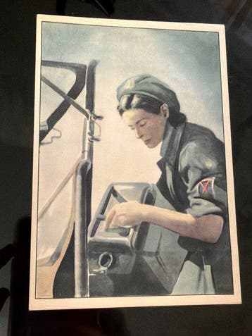 Italië - Propagandakaart militair RSI, Italiaanse Sociale, Gelopen