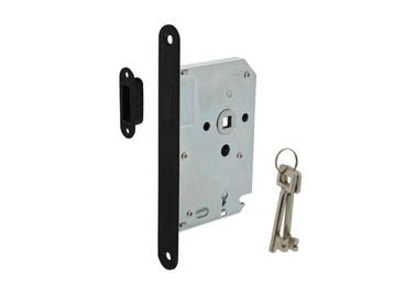 Veiling - 10x Intersteel klavierslot met sluitplaat 55mm, Nieuw