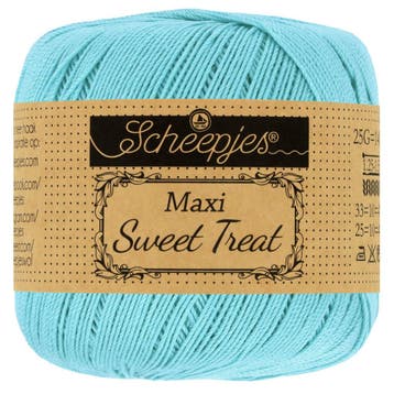 Scheepjes Maxi Sweet Treat - 397 Cyan, Ophalen of Verzenden, Nieuw, Breien of Haken, Wol of Garen