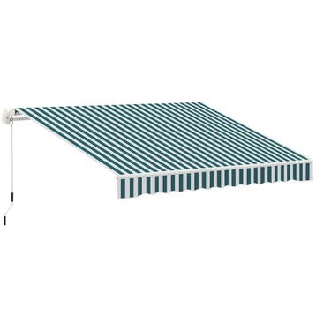 Handmatige Knikarm Zonnescherm 4m Met Handslinger, Balkon Zo, Tuin en Terras, Overkappingen, Verzenden, Nieuw
