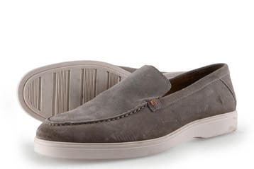 Santoni Loafers in maat 44 Beige, Kleding | Heren, Schoenen, Loafers, Overige kleuren, Verzenden, Zo goed als nieuw