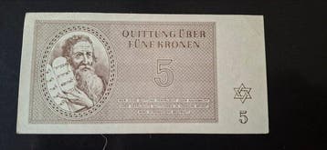 Tsjecho-Slowakije. - 5 Kronen - 1943 - Theresienstadt Ghetto