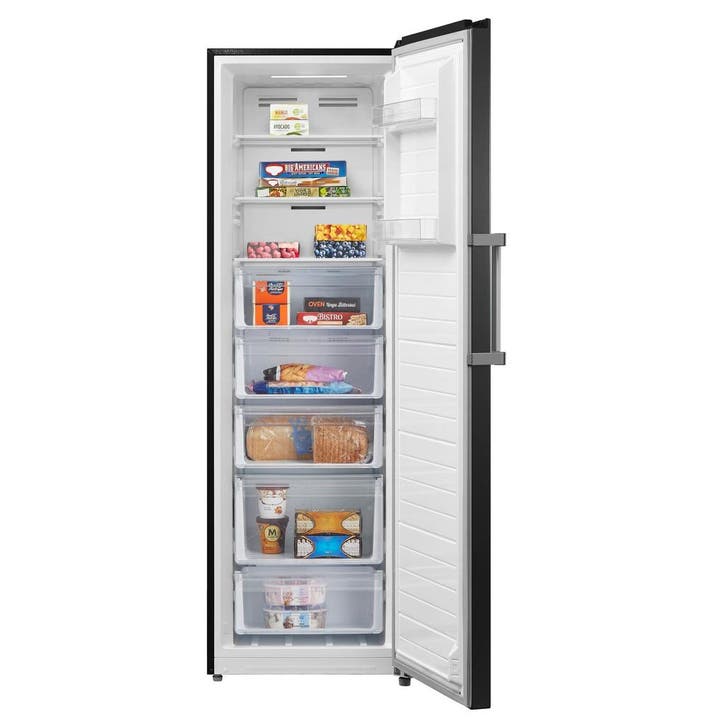 Inventum VR1850B Vriezer 272 l 185 cm – Zwart RVS, No Frost, Witgoed en Apparatuur, Vriezers en Diepvrieskisten, Verzenden