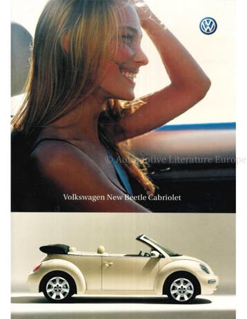 2003 VOLKSWAGEN NEW BEETLE CABRIOLET BROCHURE ENGELS, Nieuw, Volkswagen, Author