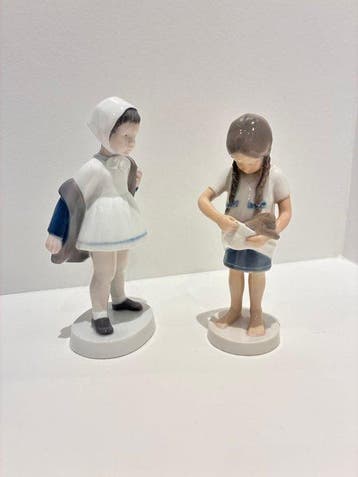Bing & Grondahl - Figuur - 2 girls (2) - Porselein, Antiek en Kunst