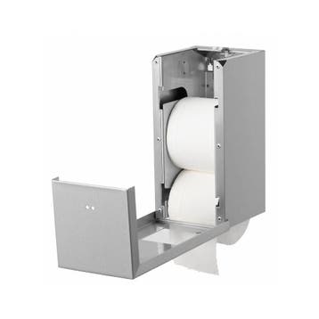 Qbic-line 2-rols houder voor kokerloze toiletrollen QTR2C, Huis en Inrichting, Badkamer | Badtextiel en Accessoires, Verzenden